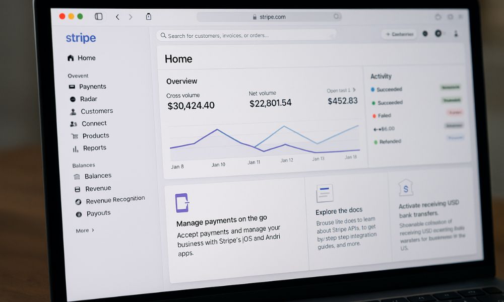 stripe fizetés admin
