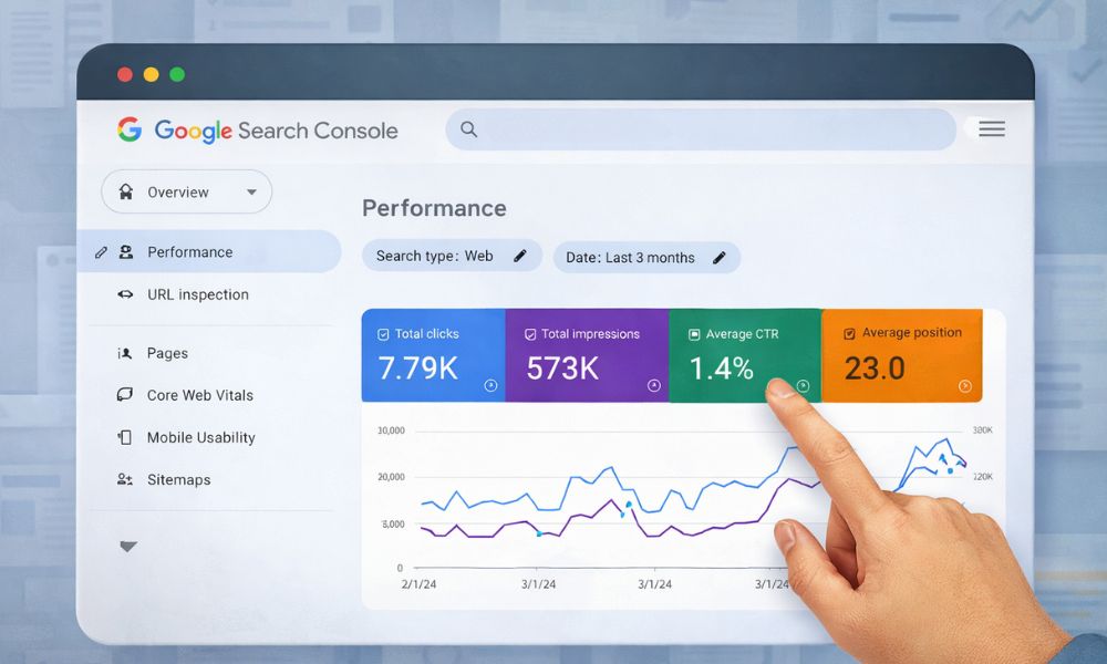 Search Console adatok